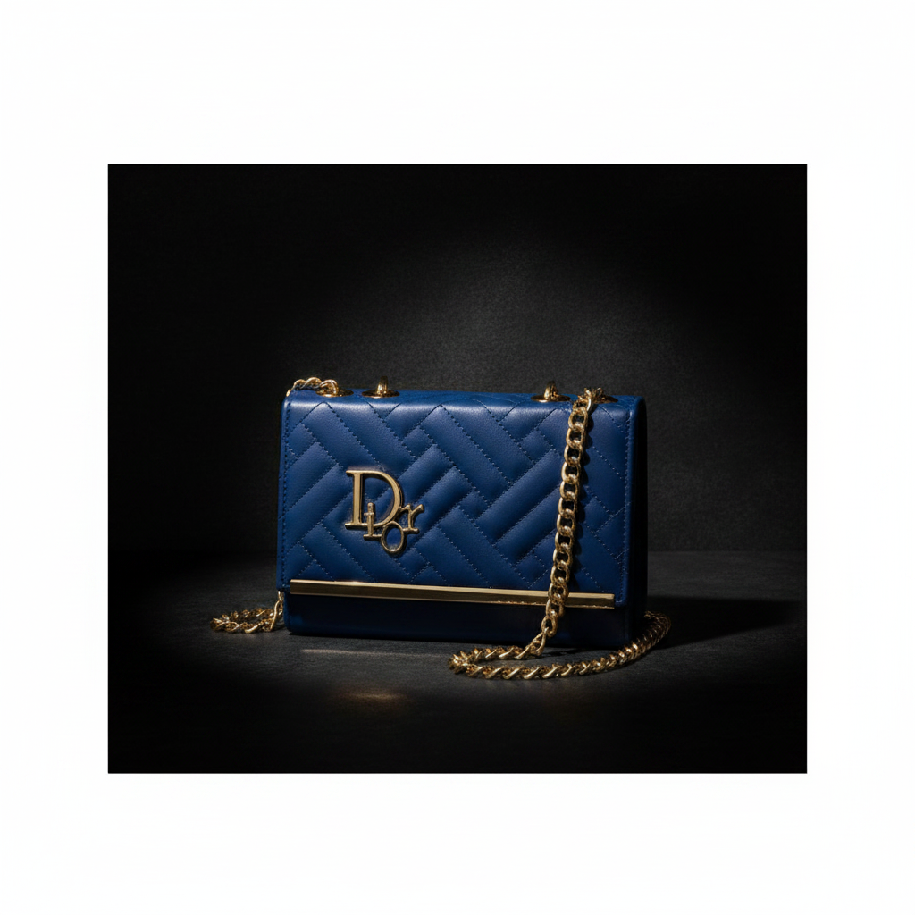 Elegant Quilted Chain Crossbody Clutch Bag